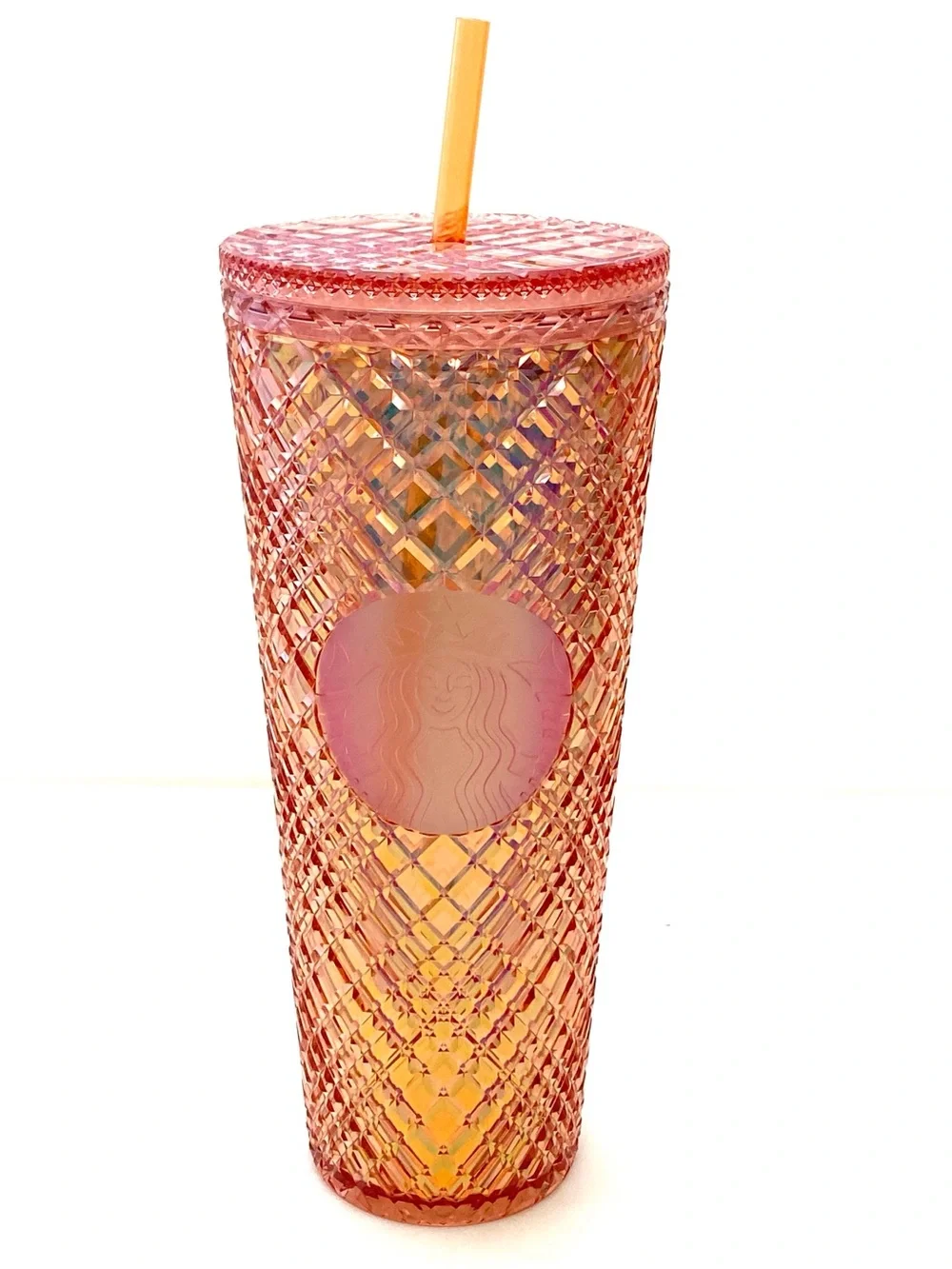 Starbucks 2021 Winter Holiday Rose Gold Jeweled Venti Tumbler